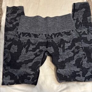 Amazon Gray and Black Camouflage Leggings